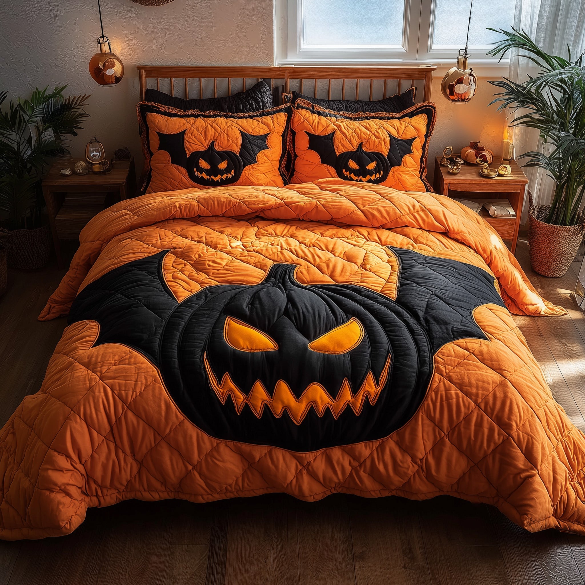 Spooky Nights Quilted Bedding Set Refresh Your Room