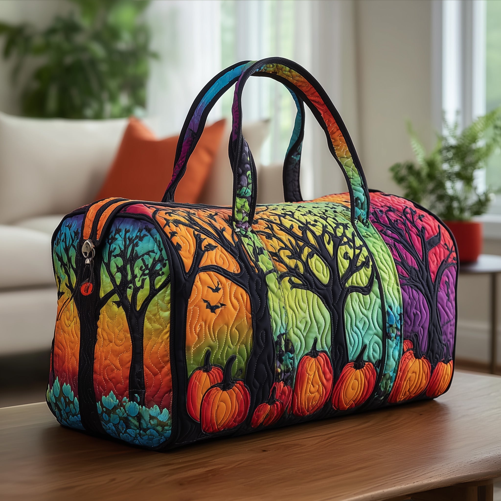 Spooky Season Quilted Duffle Bag Easter Gift Idea