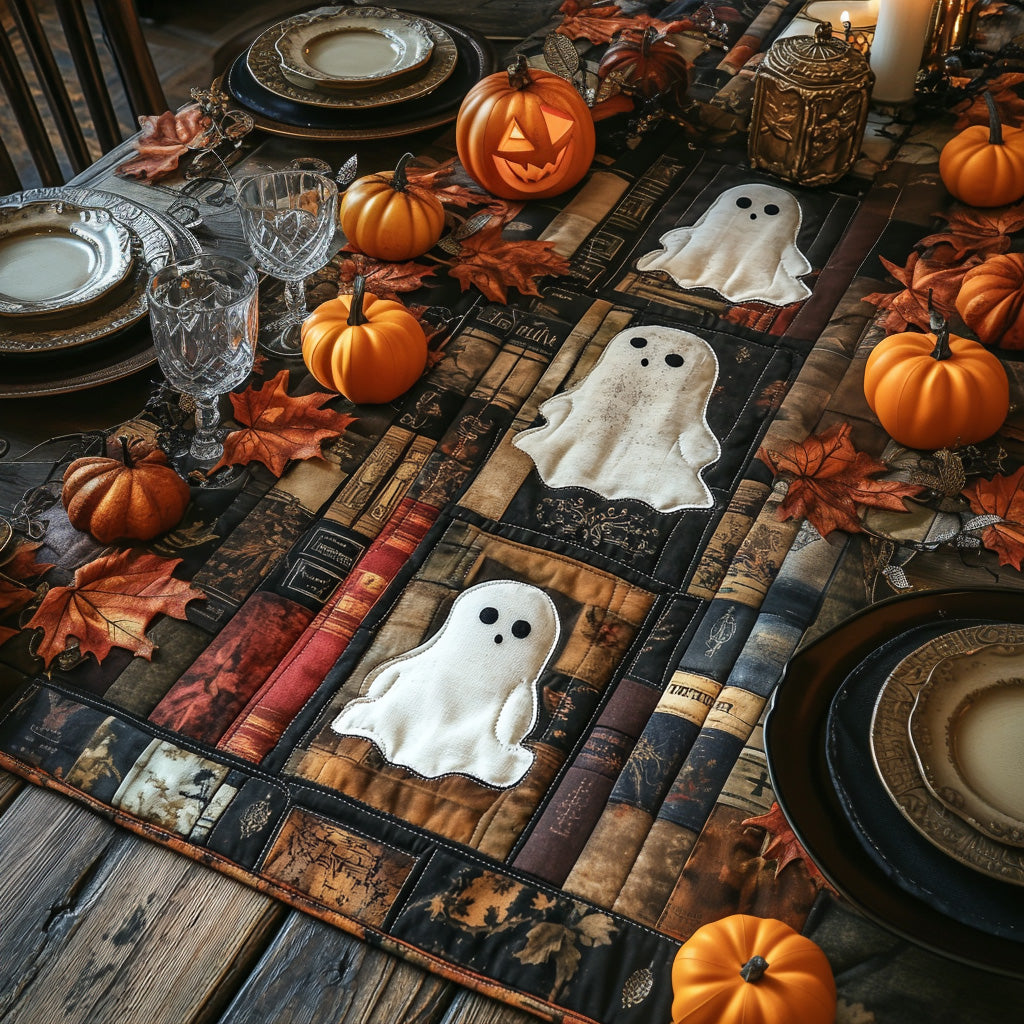 Spooky Stroll Quilted Table Runner Spooky Table Runner Halloween Table Decor