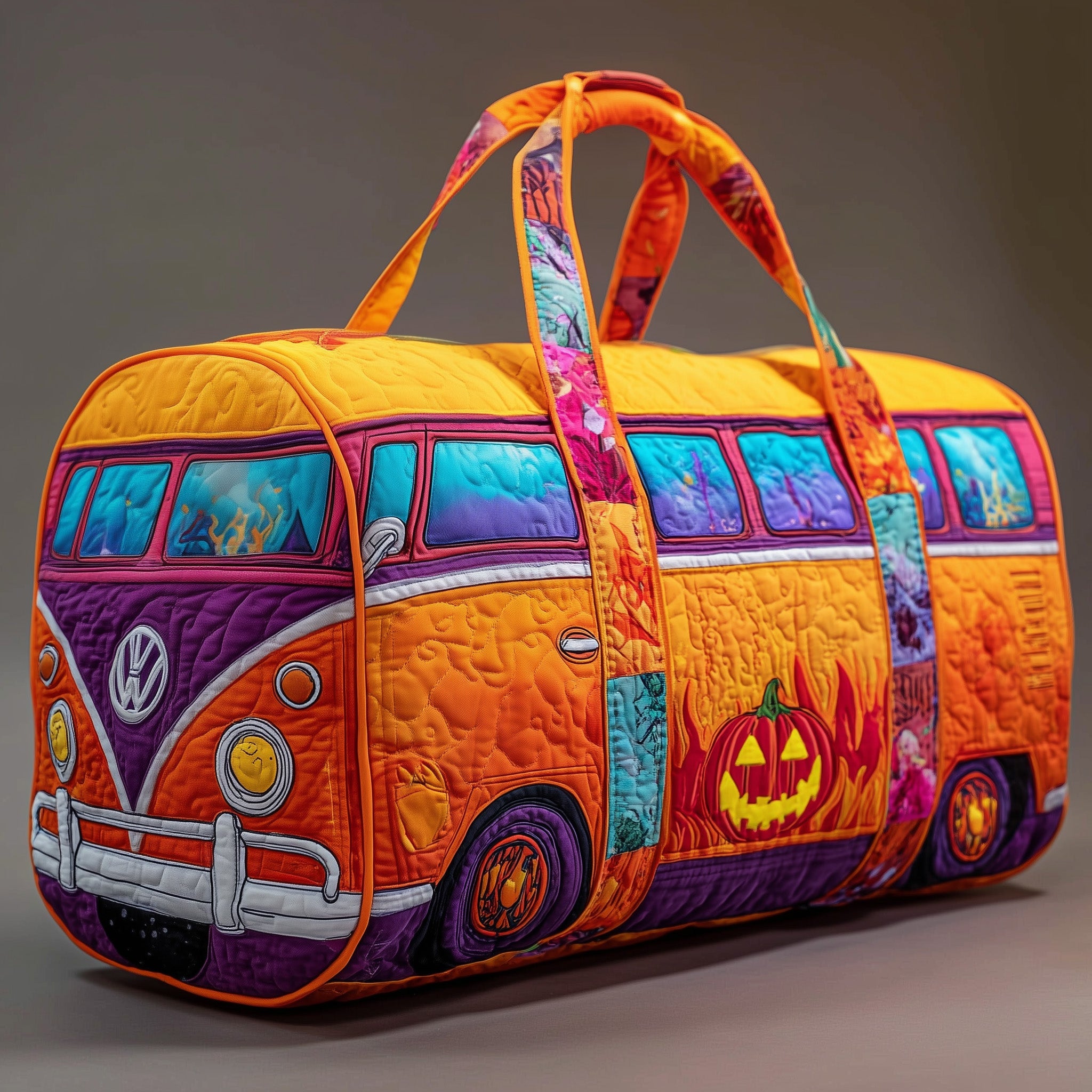 Spooky Van Quilted Duffle Bag Birthday Gift Idea