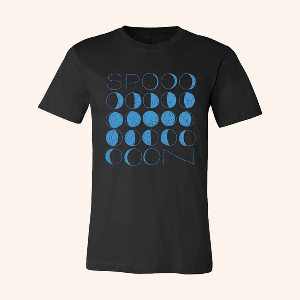 Spoon Merch Moon Phases Black T-Shirt Music Lover Gift Ideas For Him Spoon Merch Moon Phases Black T-Shirt Music Lover Gift Ideas For Him