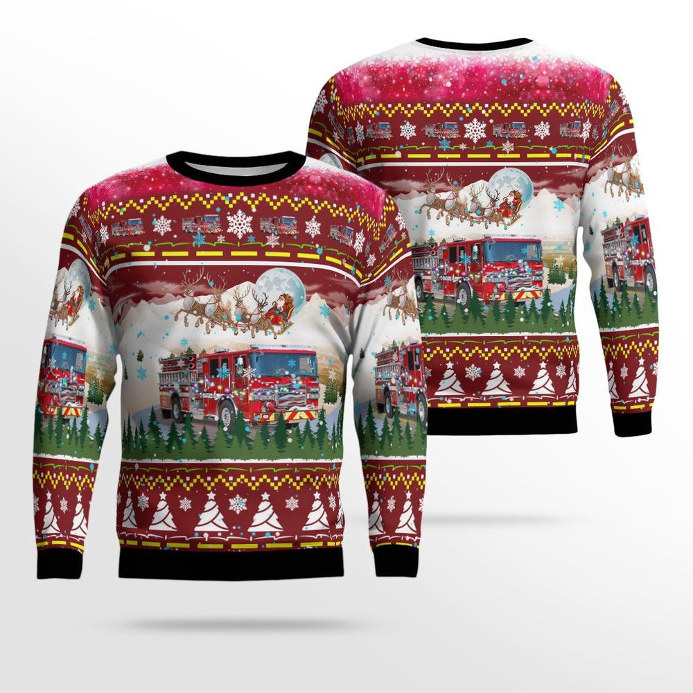 Spotsylvania County Fire Rescue and Emergency Management Christmas AOP Ugly Sweater Unisex Christmas Gift