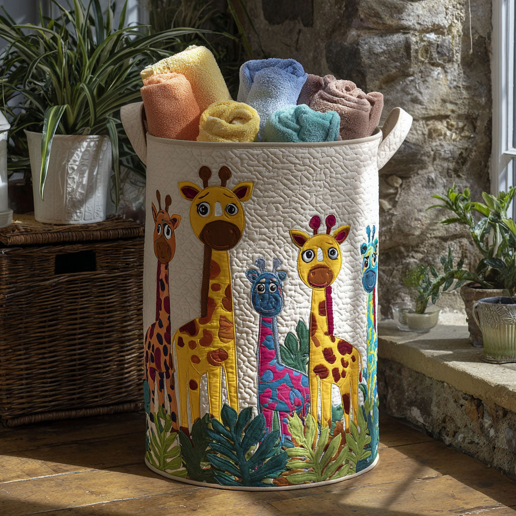 Spotted Daydream Quilted Laundry Basket Mother's Day Merch Gift