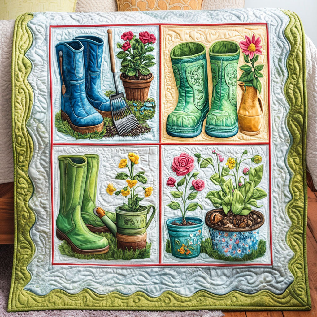 Spring Awakens Quilted Blanket Sofa Couch Throw Blanket Farmer Present Ideas