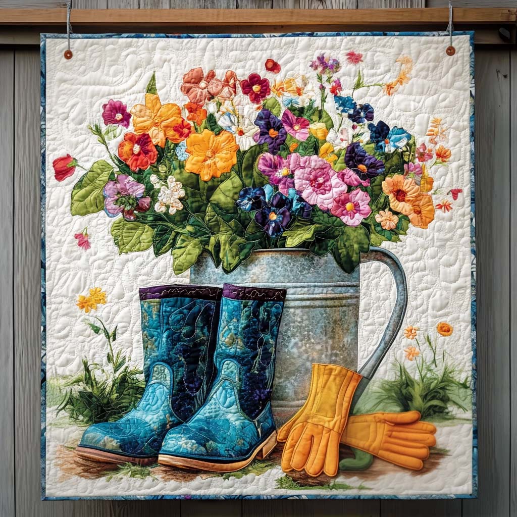 Spring Blossoms Quilted Blanket Gifts For Garden Lovers