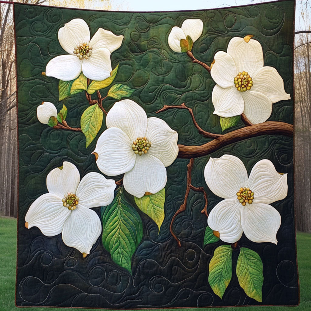 Spring Petals Quilted Blanket Sofa Couch Throw Blanket Christmas Gifts For Flower Lovers