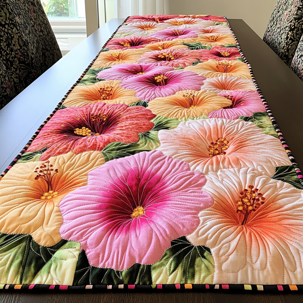 Spring Vibe Quilted Table Runner Dining Room Decor Ideas Christmas Floral Gifts