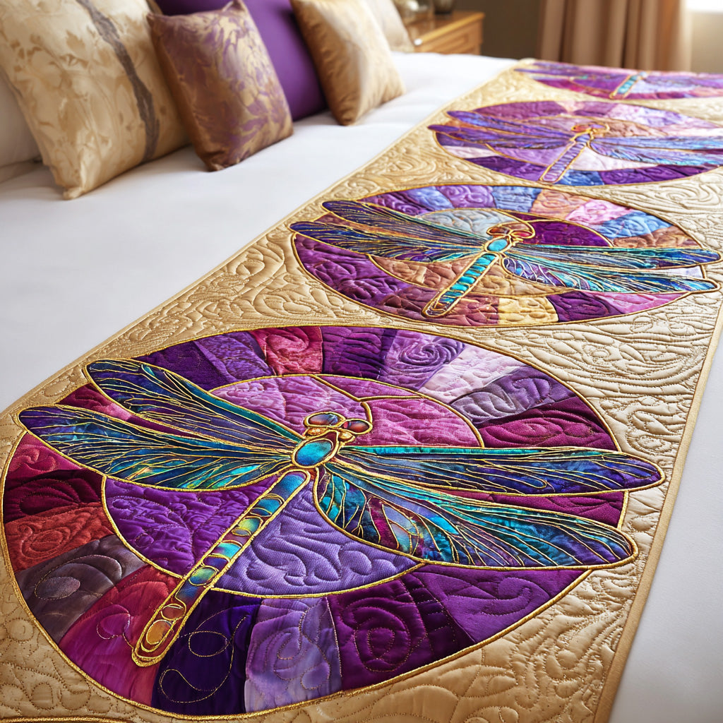 Spring Wing Dreams Quilted Bed Runner Bedroom Decor Ideas Christmas Gift Ideas 2025