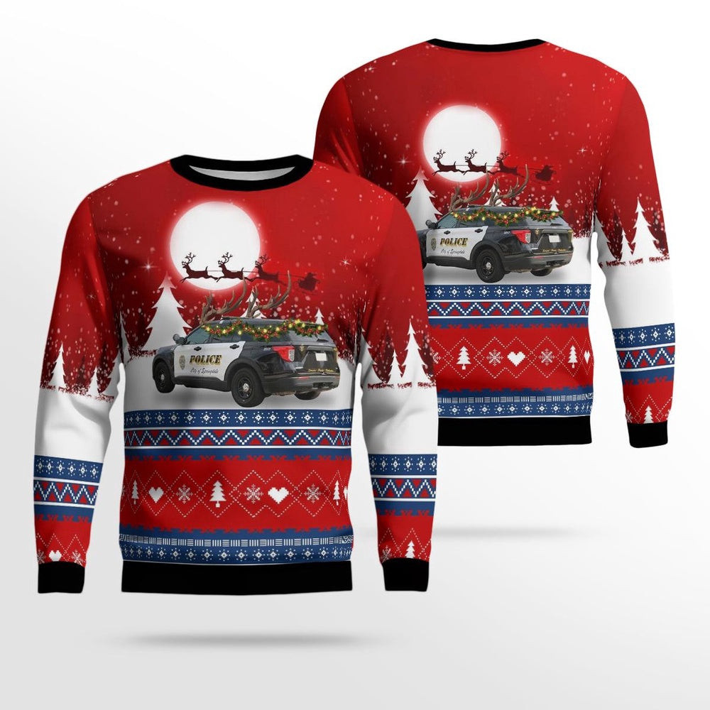 Springdale Arkansas Springdale Police Department AOP Ugly Sweater Unisex Christmas Gift