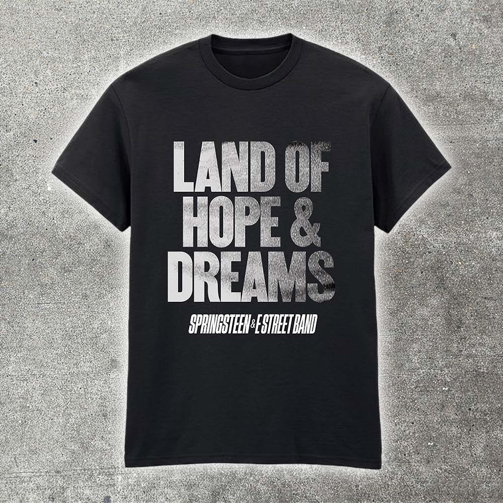 Springsteen 2025 Tour Land Of Hope And Dreams T-Shirt E Street Band Rock Concert Merch Fan Gear Gift