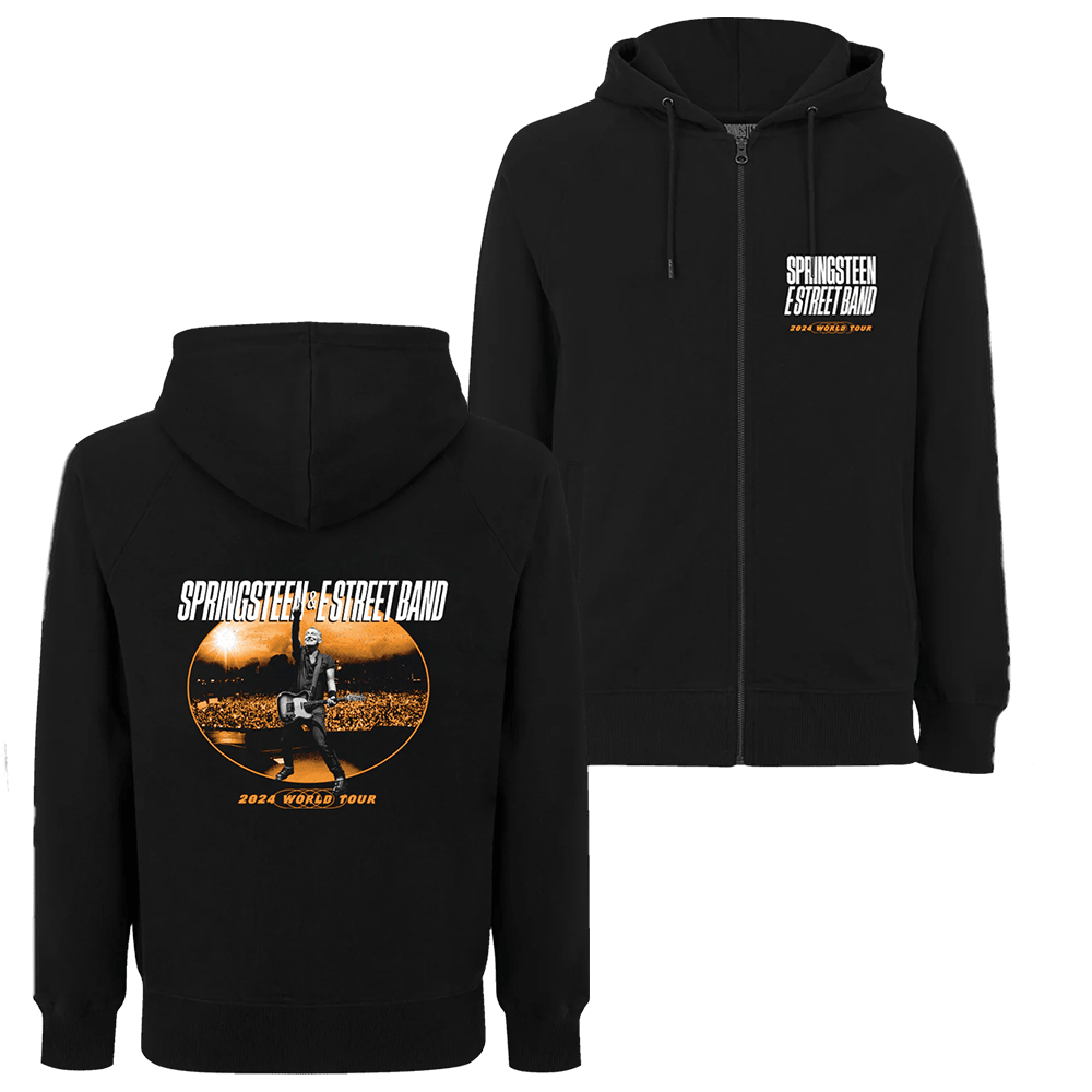 Springsteen And The E Street Band 2024 World Tour Zip Hoodie Bruce Springsteen Merch For Fans Springsteen And The E Street Band 2024 World Tour Zip Hoodie Bruce Springsteen Merch For Fans
