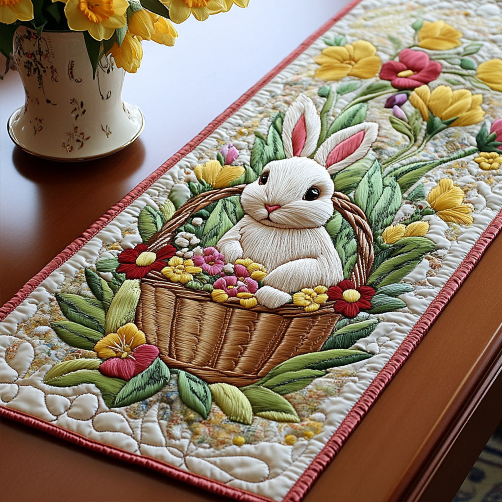 Springtime Egg Hunt Quilted Table Runner Easter Spring Table Runner Great Family Gifts