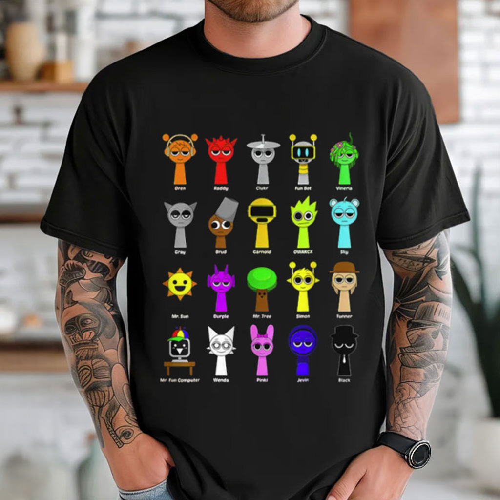 Sprunki Beats Boys Sprunky Team Music Game T-Shirt Christmas Gifts For Son