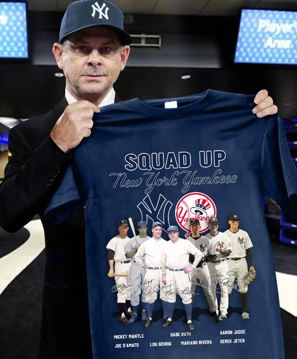 Squad Up New York Yankees Legends T-Shirt Best Gifts For Yankees Fans Father's Day
