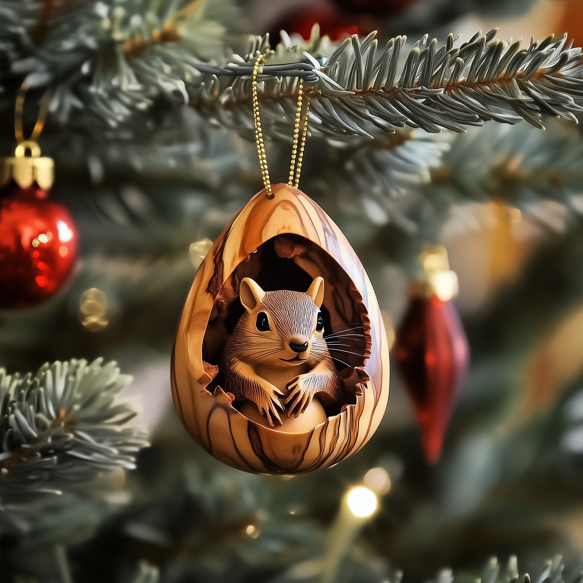 Squirrel Egg Acrylic Ornament Housewarming Ornament Gift