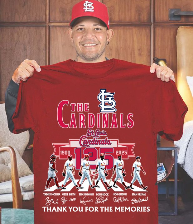 St Louis Cardinals 1900-2025 Shirt 125Th Anniversary Thank You For The Memories Fan Gifts