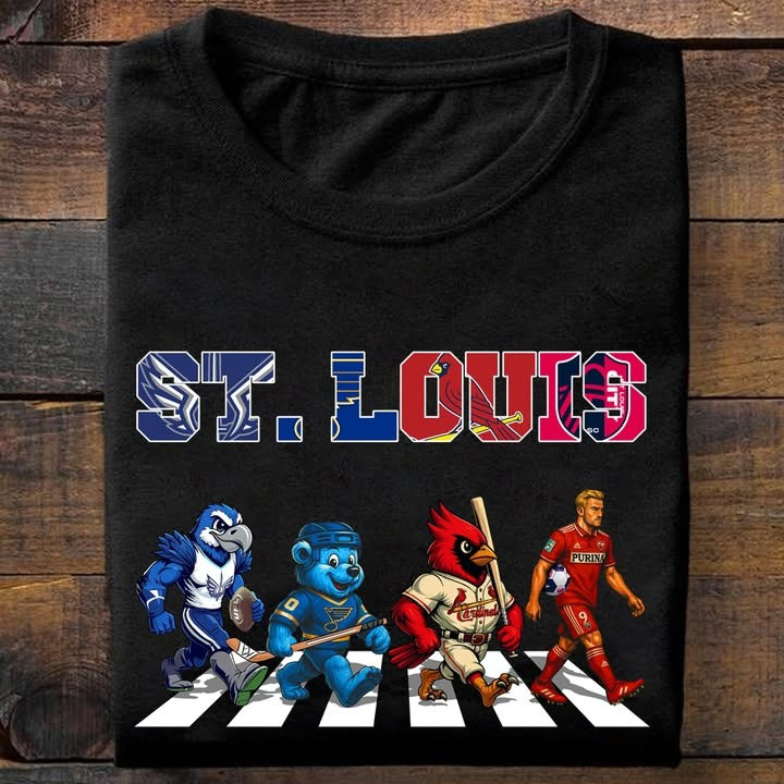 St Louis City Sport Teams Mascots T-Shirt Gifts For Sport Teams Lovers Fans For Him Her
