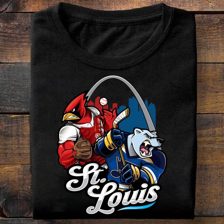 St Louis City Sport Teams Mascots T-Shirt Unique Best Gifts For Sport Teams Lovers Fans