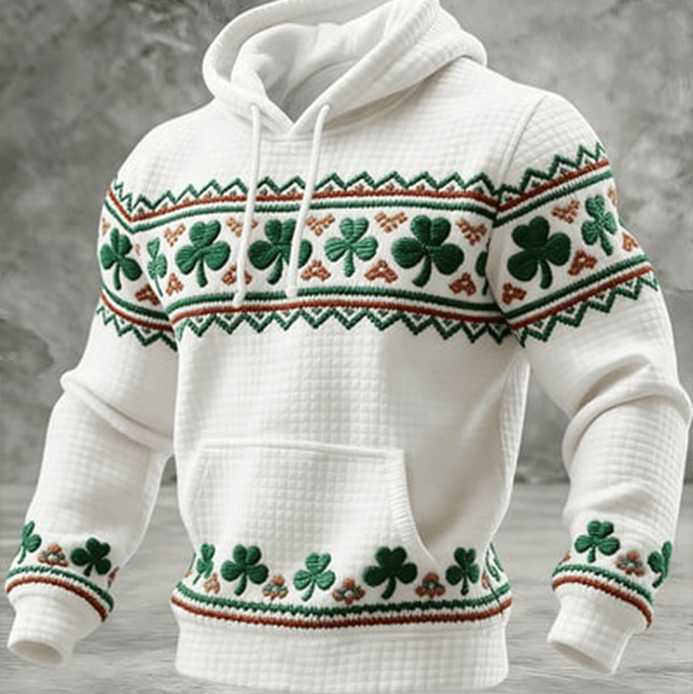 St Paddys Day Shamrock Hoodie St Patrick's Day Apparel Unique Presents For Dad