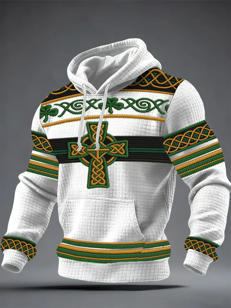 St Patrick Shamrock Celtic Knot Hoodie St Paddys Day Clothes St Paddy's Day Gifts