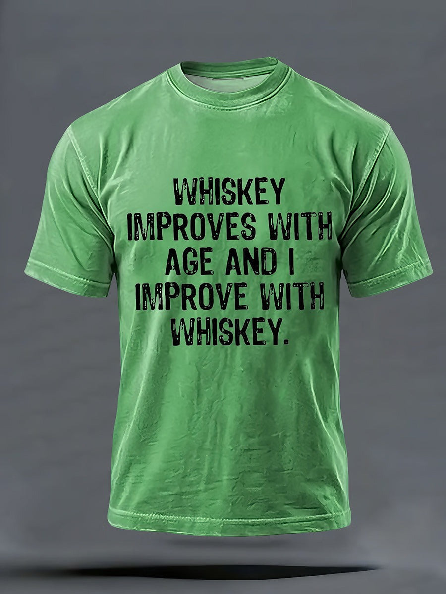 St Patrick Whiskey Lover Graphic T-Shirt St Patricks Day Irish Drinking Clothings Best Gift Men