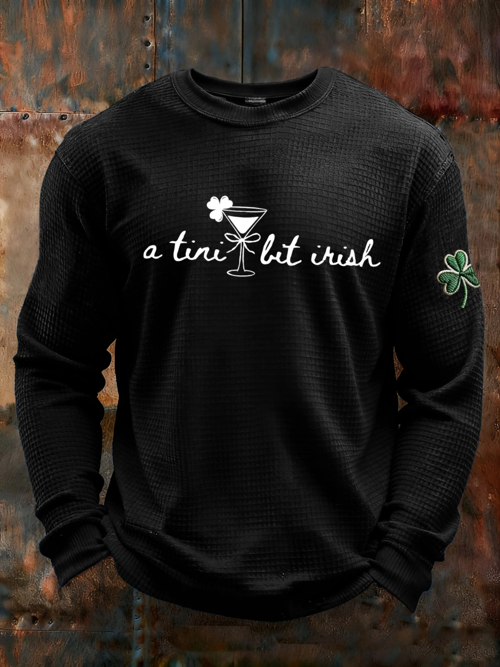 St Patrick's Day A Tini Bit Irish Drink St Patrick's Day Long Sleeve T-Shirt Irish Party Gifts