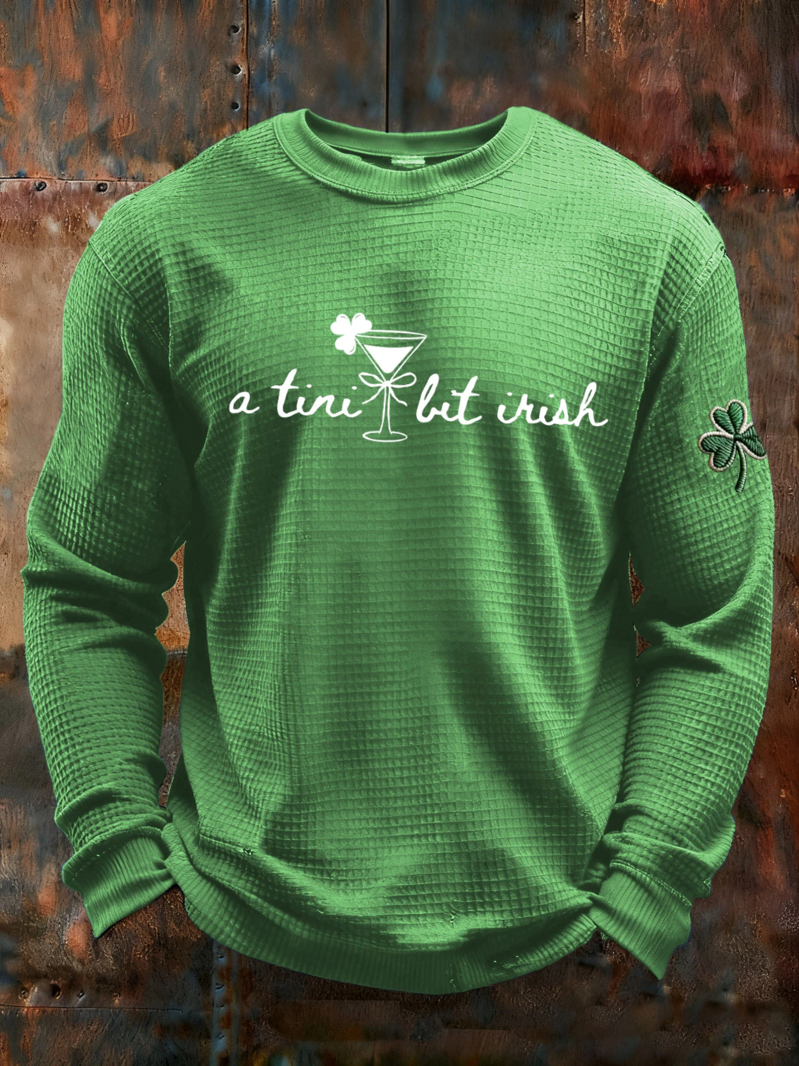 St Patrick's Day A Tini Bit Irish Drink St Patrick's Day Long Sleeve T-Shirt Irish Party Gifts