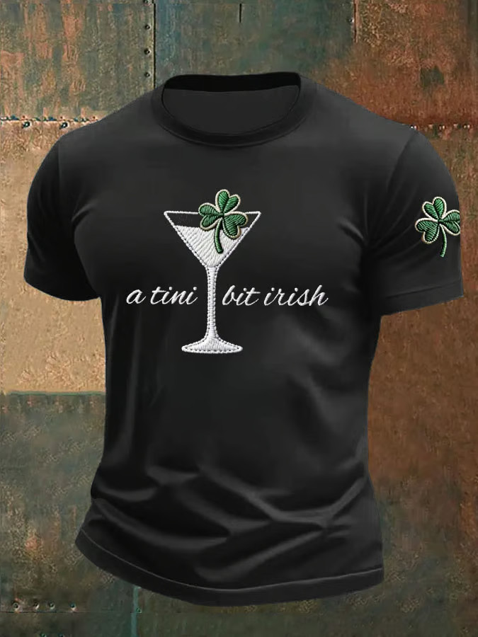 St Patrick's Day A Tini Bit Irish T-Shirt St Patrick'S Day Apparel Gifts For Irish Holiday