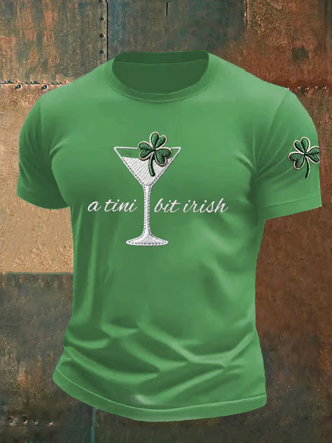St Patrick's Day A Tini Bit Irish T-Shirt St Patrick'S Day Apparel Gifts For Irish Holiday