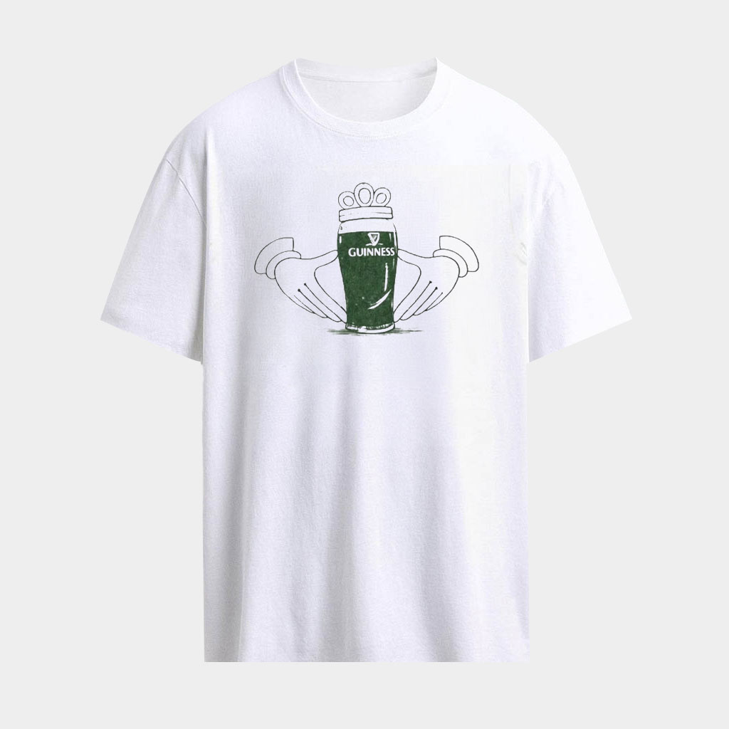 St Patrick's Day Claddagh Shirt Guinness Beer T-Shirt Paddy's Day Clothing Gifts For Him