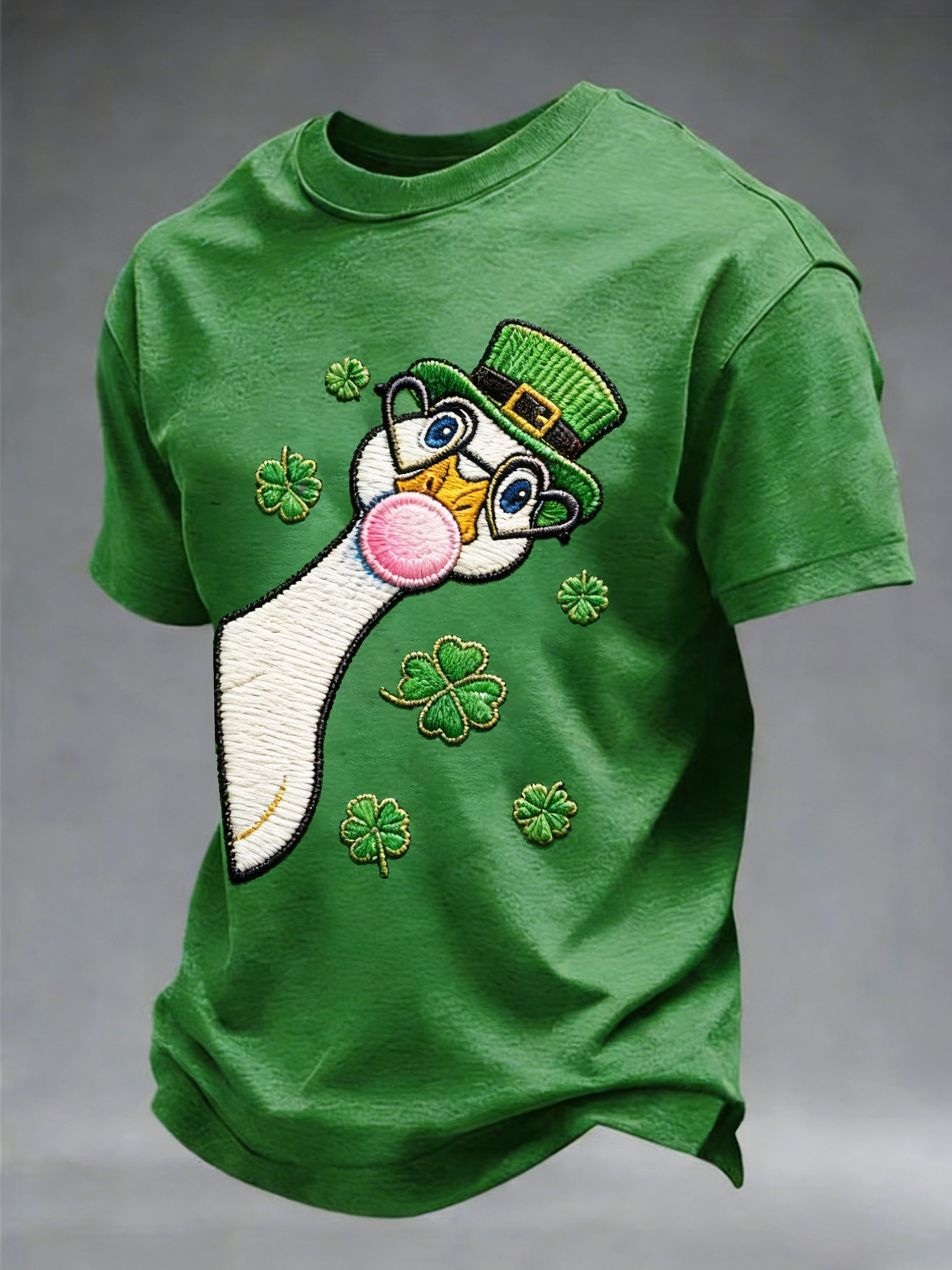 St Patrick's Day Duck Shamrock T-Shirt St Paddys Shirts Fun St Patrick's Day Gifts