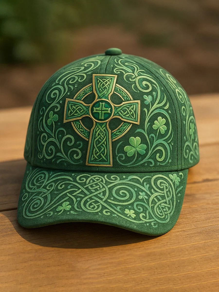 St Patricks Day Faith Cross Art Hat St Patricks Day Baseball Cap Unique Gift Ideas
