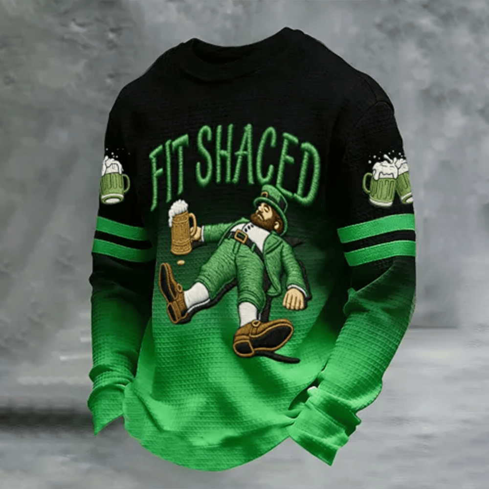 St Patrick's Day Fit Shaced Long Sleeve Shirt Saint Patricks Day Apparel St Paddys Day Present