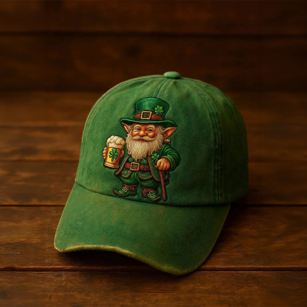 St Patrick's Day Gnome Hat St Patrick's Day 2026 Baseball Cap Unique Gift Idea