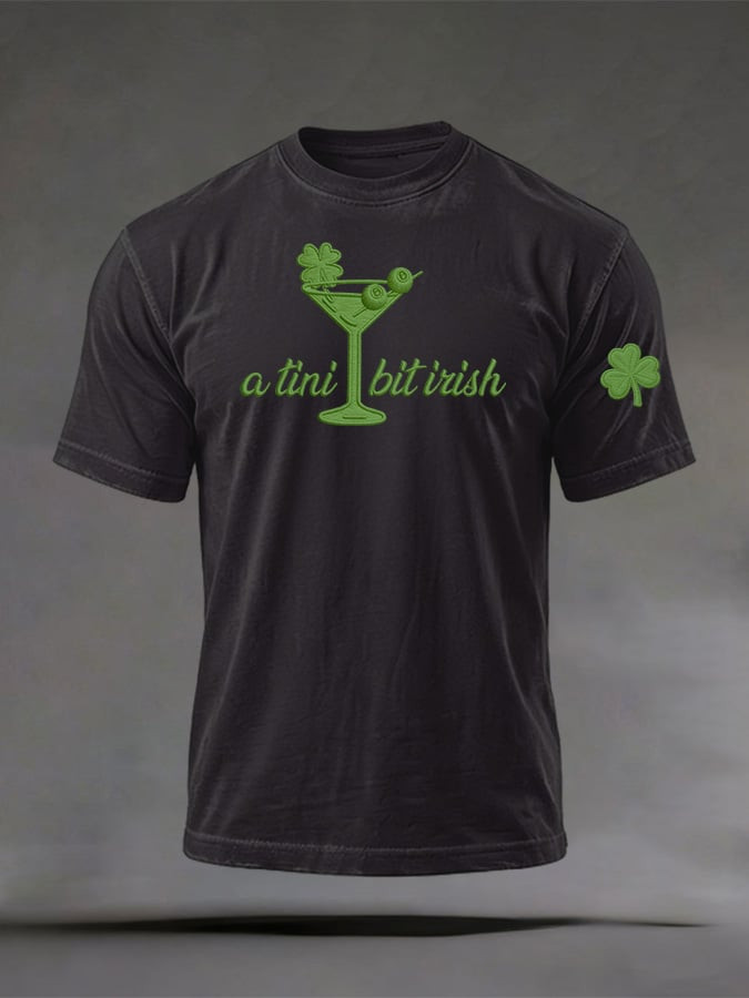 St Patrick'S Day Green Beer Party A Tiny Bit Irish Shirt Funny Irish Bar Gift