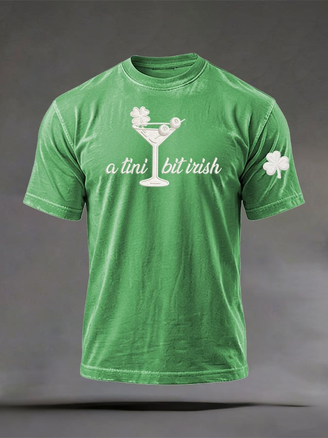 St Patrick'S Day Green Beer Party A Tiny Bit Irish Shirt Funny Irish Bar Gift