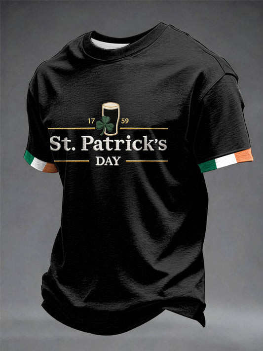 St Patricks Day Guinness Black T-Shirt Irish Beer Shirt Funny Holiday Gift For Men