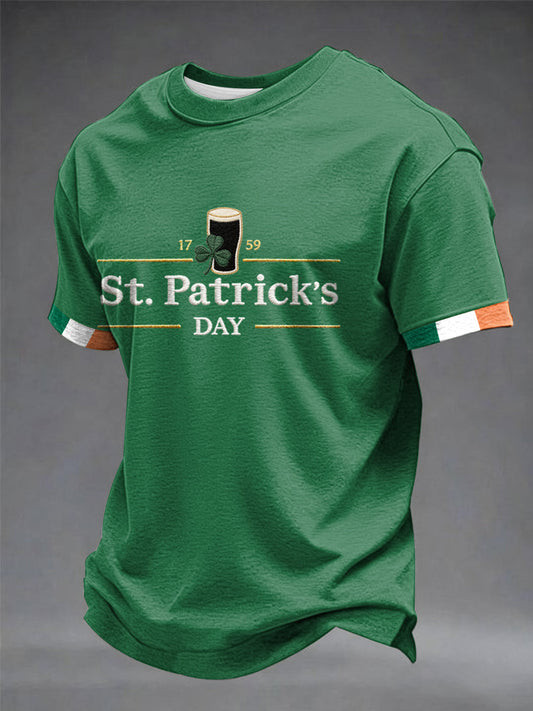 St Patricks Day Guinness Graphic T-Shirt Irish Beer Shirt Funny Holiday Gift For Him