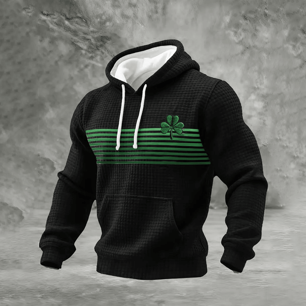 St Patrick's Day Hoodie Shamrocks Art St Patrick's Day Clothing Line Cool Present For Him