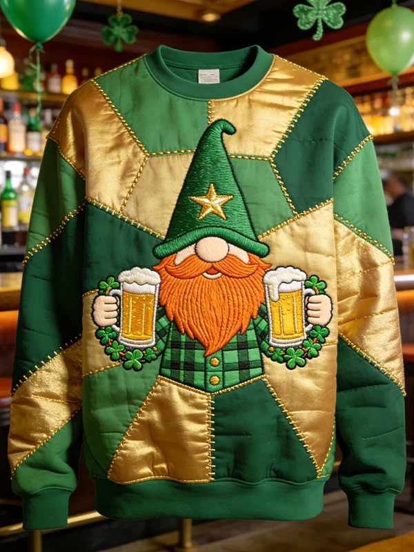 St Patricks Day In Ireland Drinking Graphic Sweatshirt Funny Irish Beer Best Gift Men