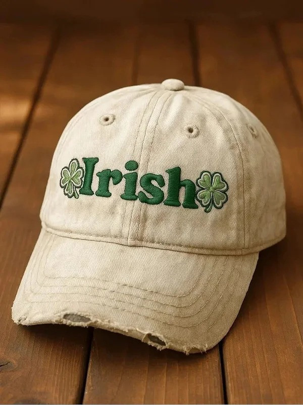 St Patricks Day Irish Shamrock Graphic Baseball Cap Lucky Clover Hat Best Gift For Men