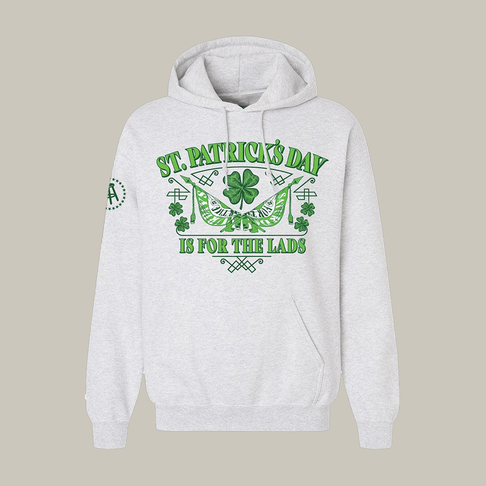 St Patrick's Day Is For the Lads Hoodie Barstool Sports Hooded Sweatshirt Gift For Him