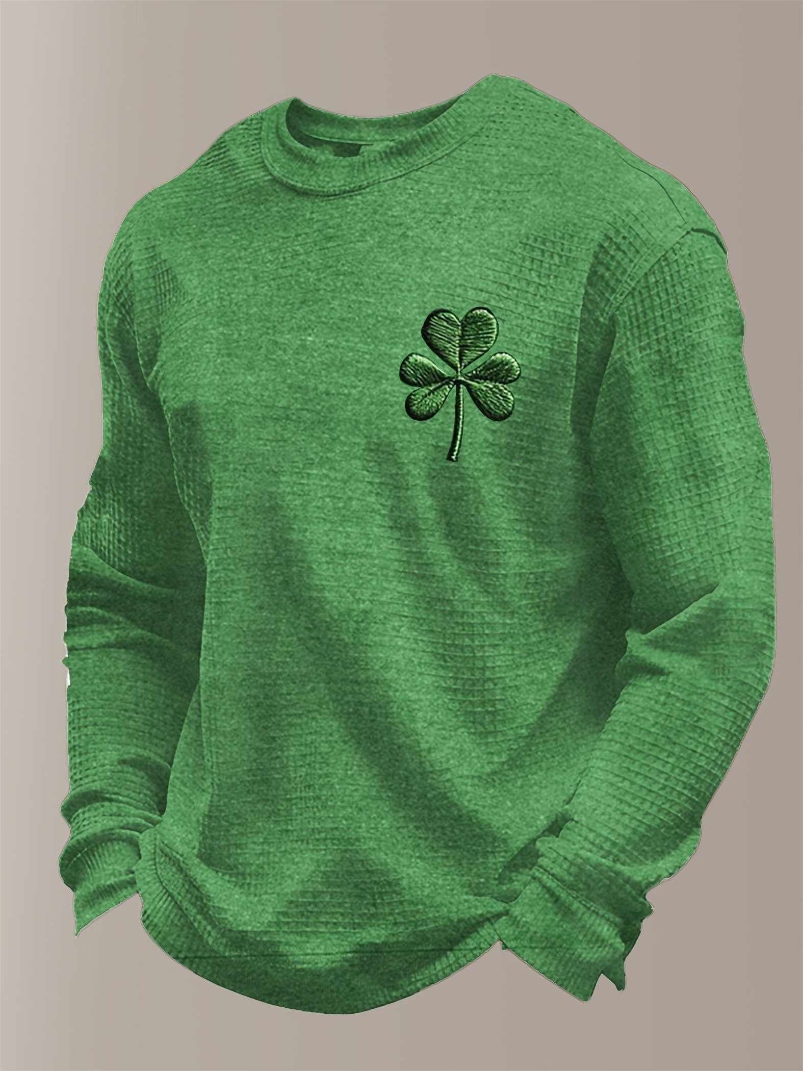 St Patricks Day Long Sleeve Shirt Clover Graphic St Patrick's Day Apparel Gifts For Men