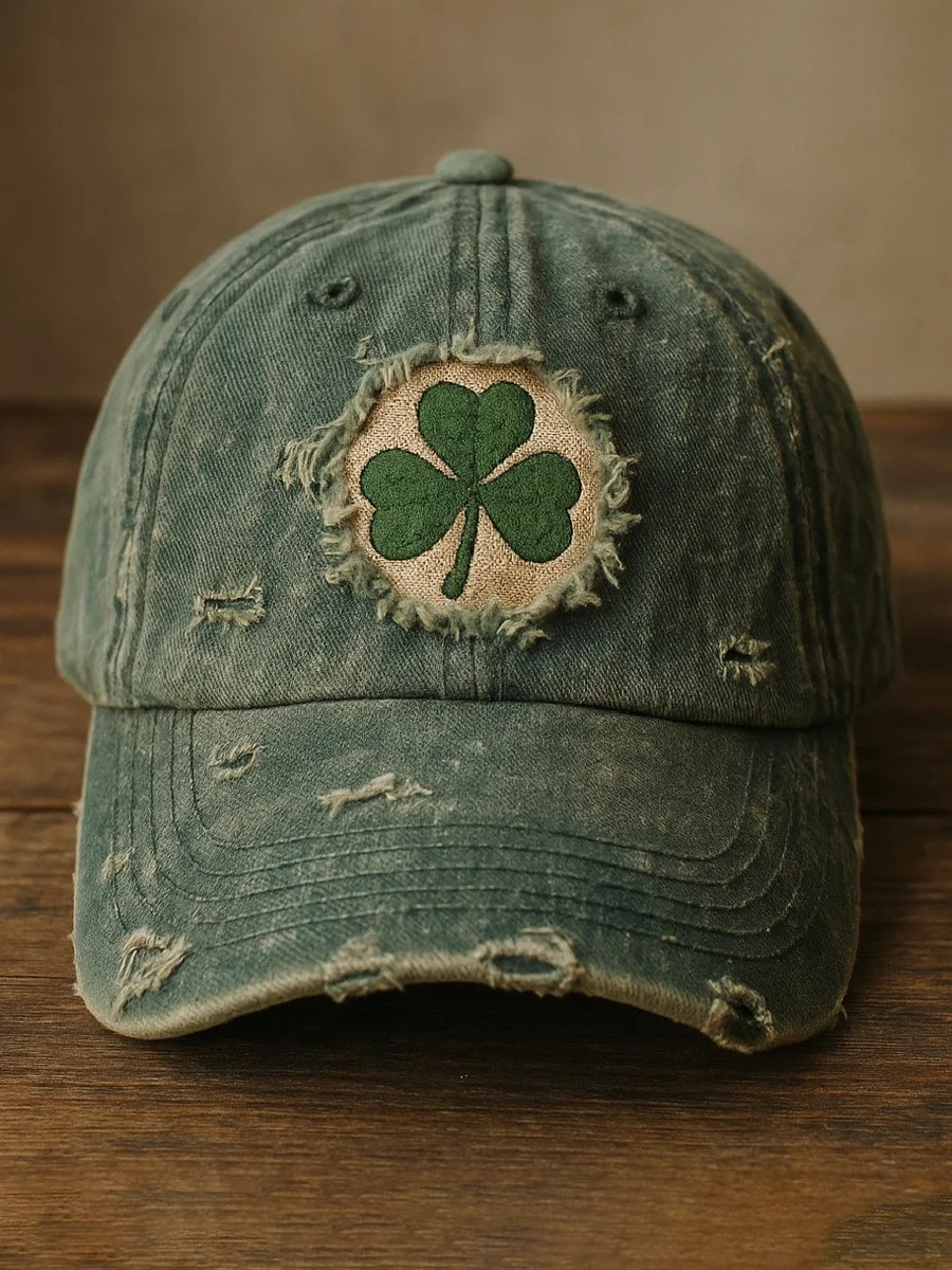 St Patricks Day Lucky Clover Graphic Baseball Cap Irish Shamrock Hat Best Gift For Men