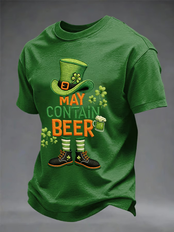 St Patrick's Day May Contain Beer Festival T-Shirt St Patrick's Day Gifts For Husband