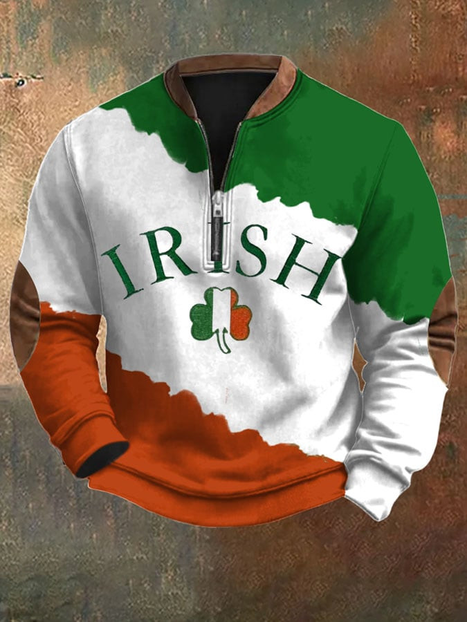 St Patricks Day Quarter Sweatshirt Holiday Apparel Cool Gifts For St Patrick's Day