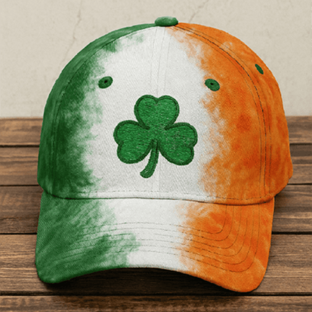 St Patrick's Day Shamrock Art Design Hat St Patrick's Day Cap Holiday Merch