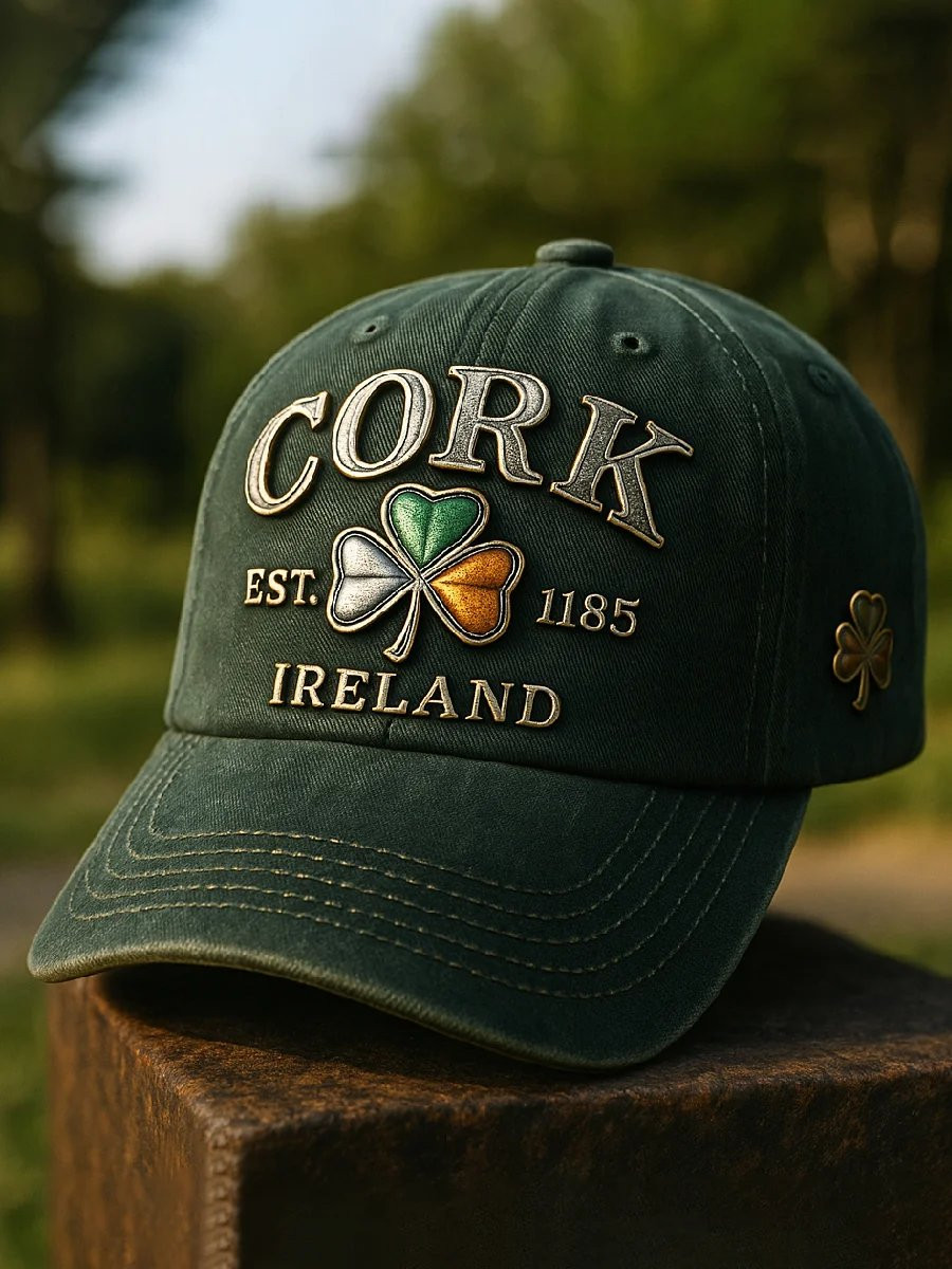 St Patricks Day Shamrock Art Hat Cork Ireland Shamrock Cap Gifts For St Patrick's Day