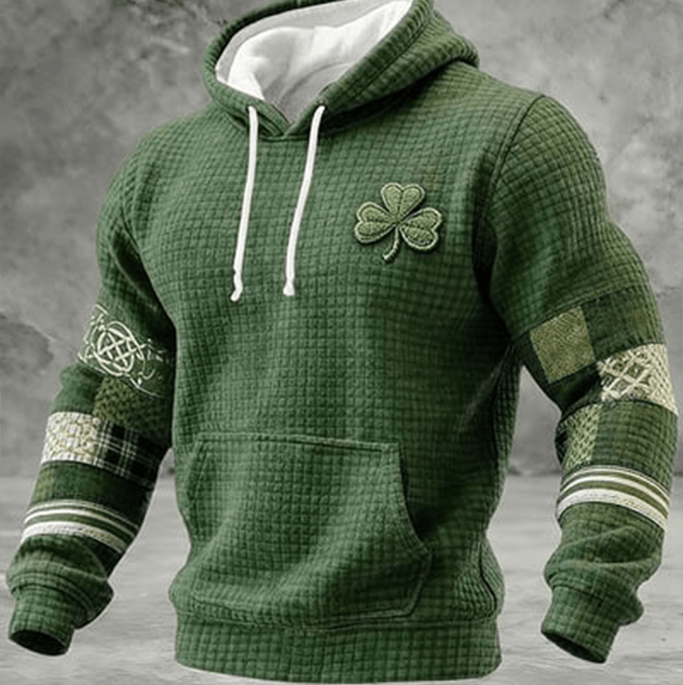 St Patrick's Day Shamrock Art Hoodie St Patrick's Day Outfit Boyfriend Present Ideas
