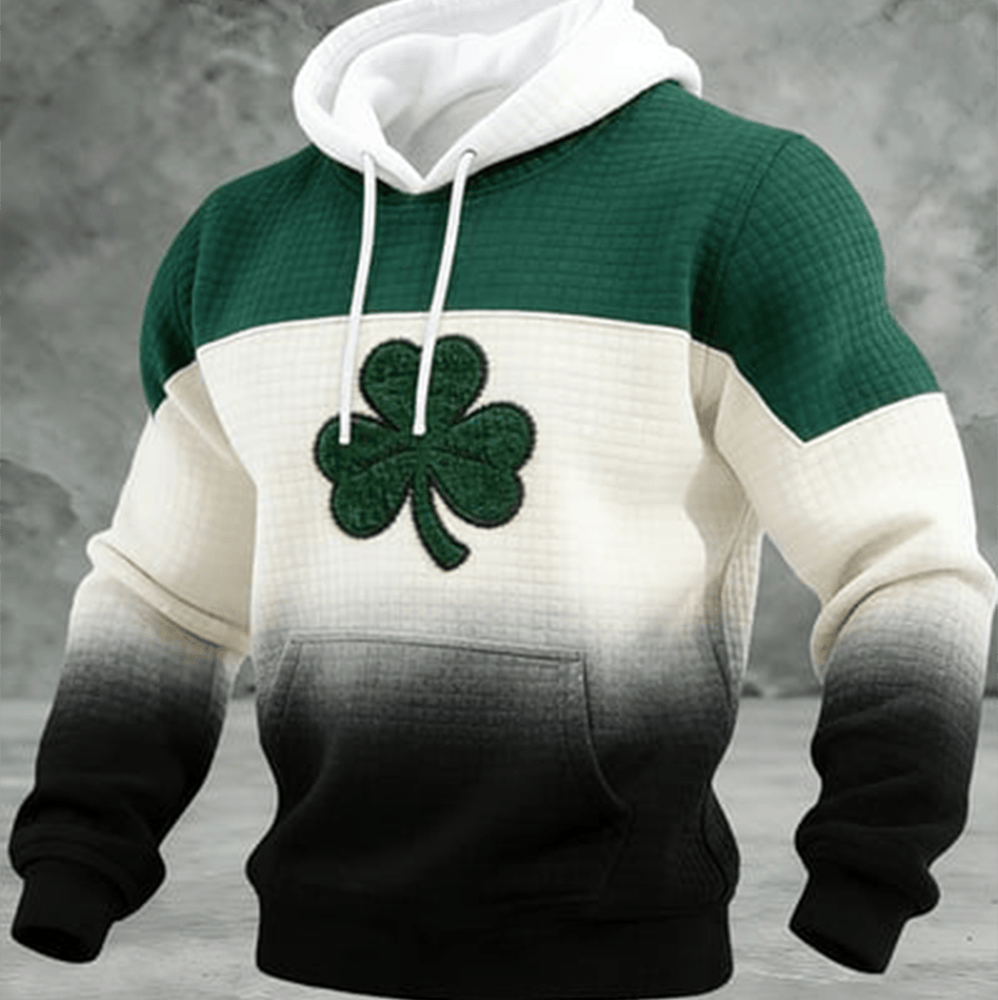 St Patrick's Day Shamrock Art Hoodie St Patrick's Day Outfit St Paddys Present Ideas